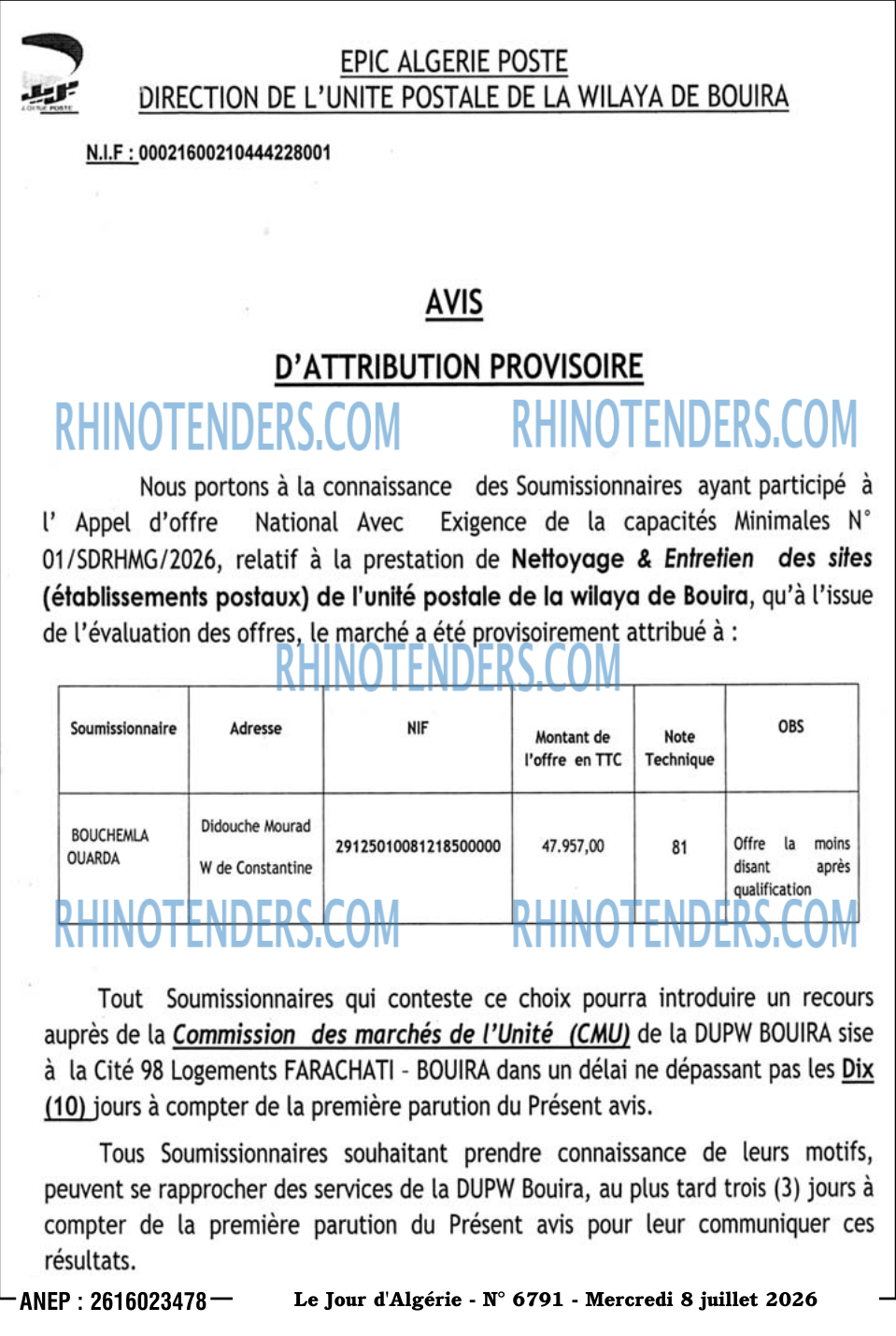 Le Jour d'Algérie