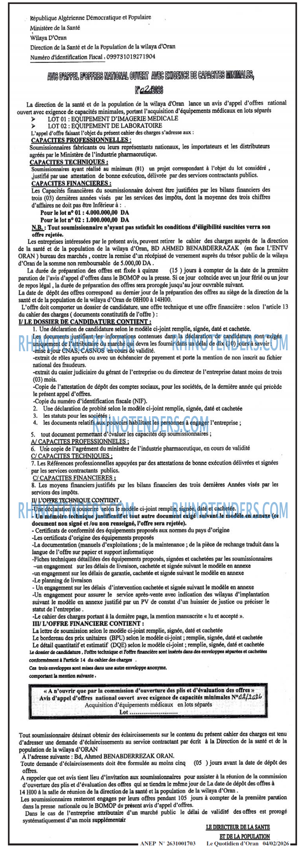 Le Quotidien d'Oran