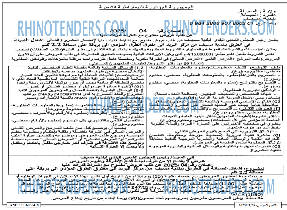 المشوار السياسي