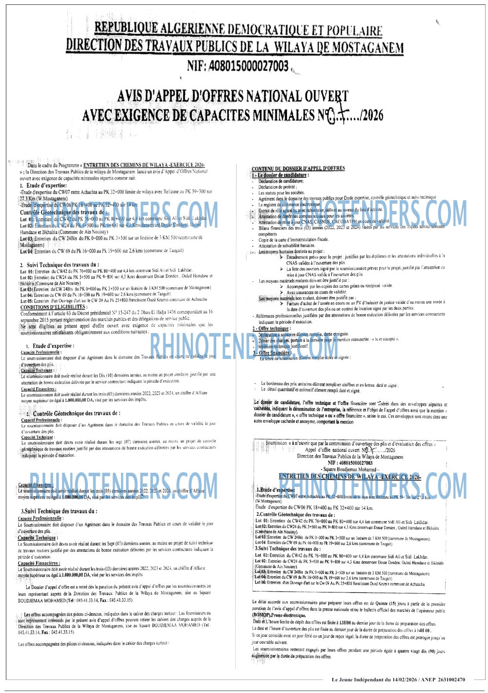 Jeune Independant