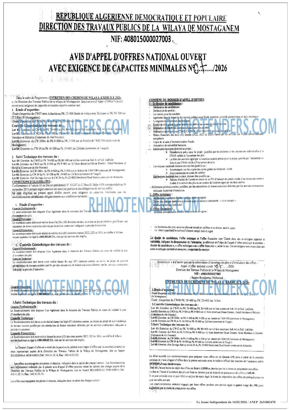 Jeune Independant