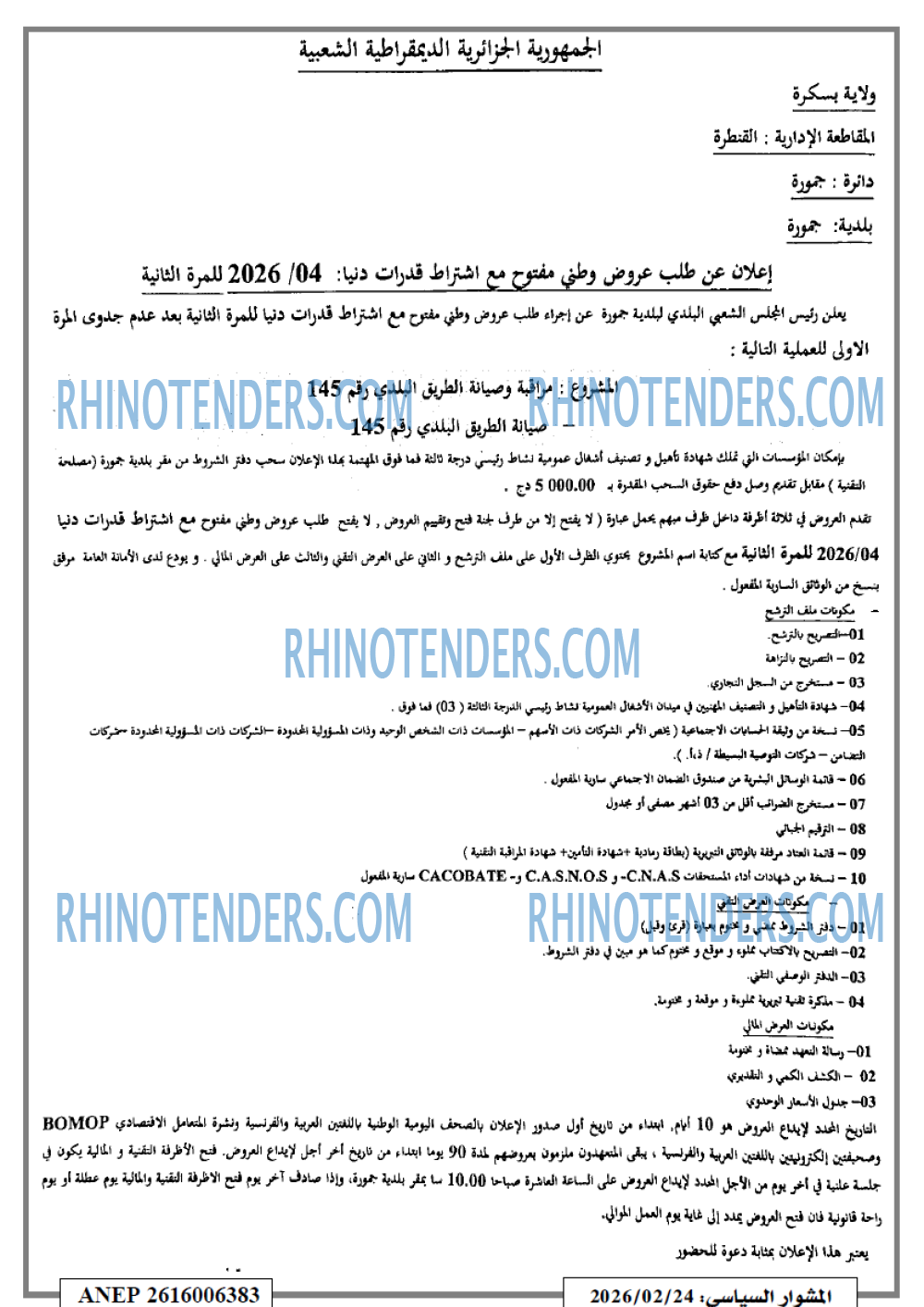 المشوار السياسي