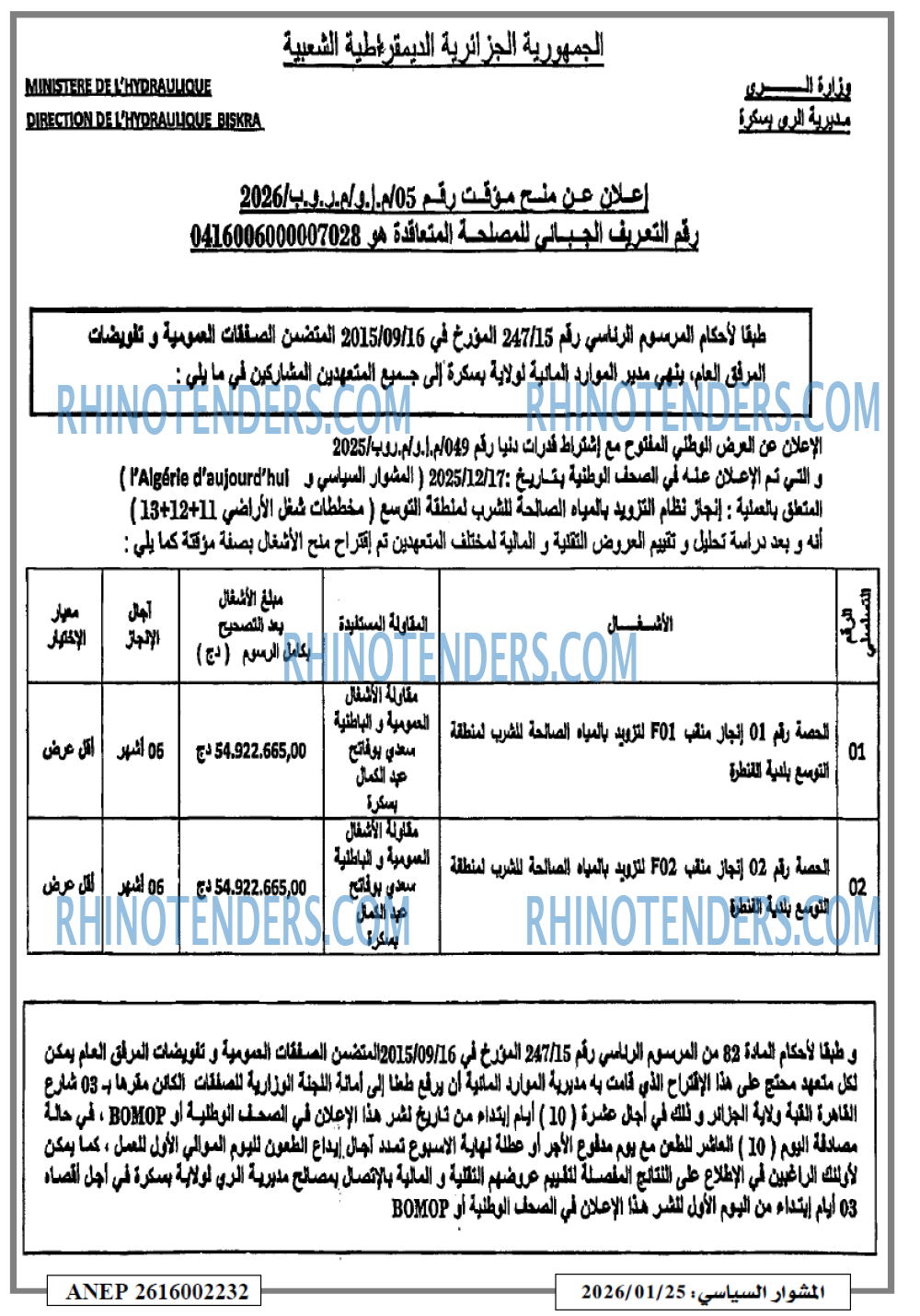 المشوار السياسي