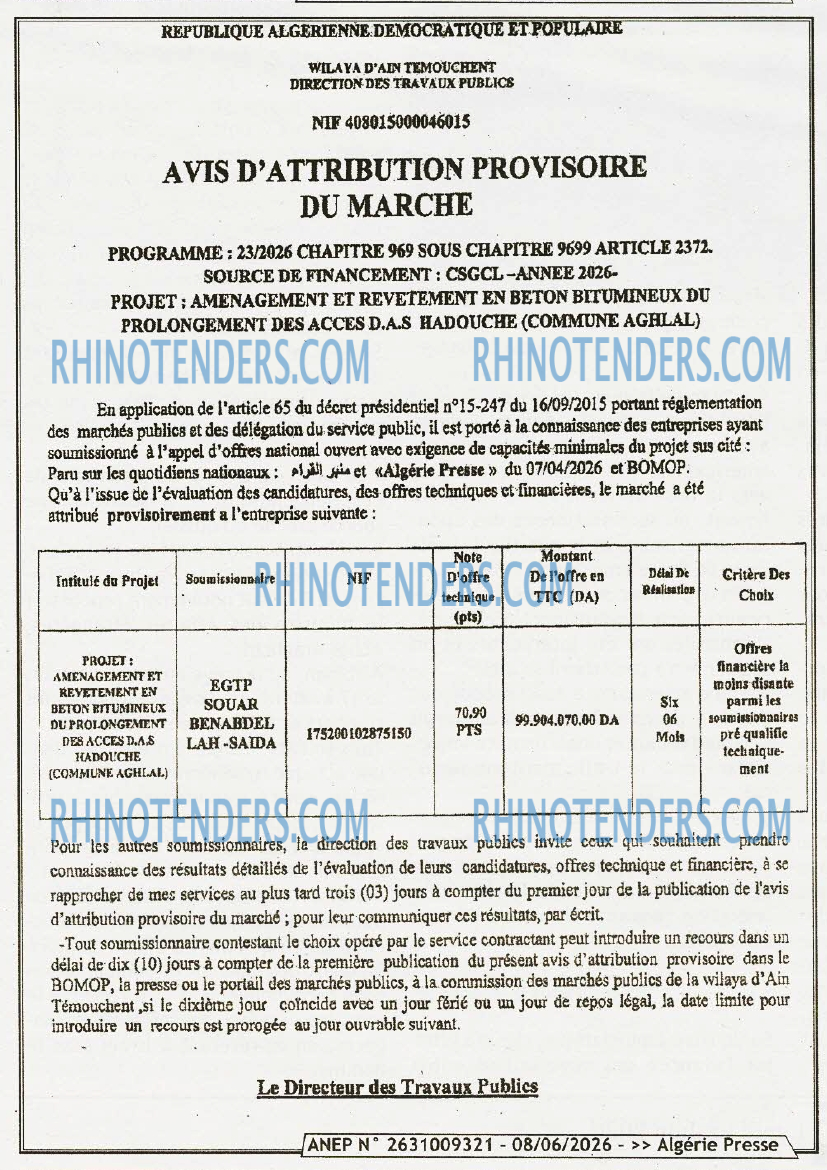 ALGERIE PRESSE
