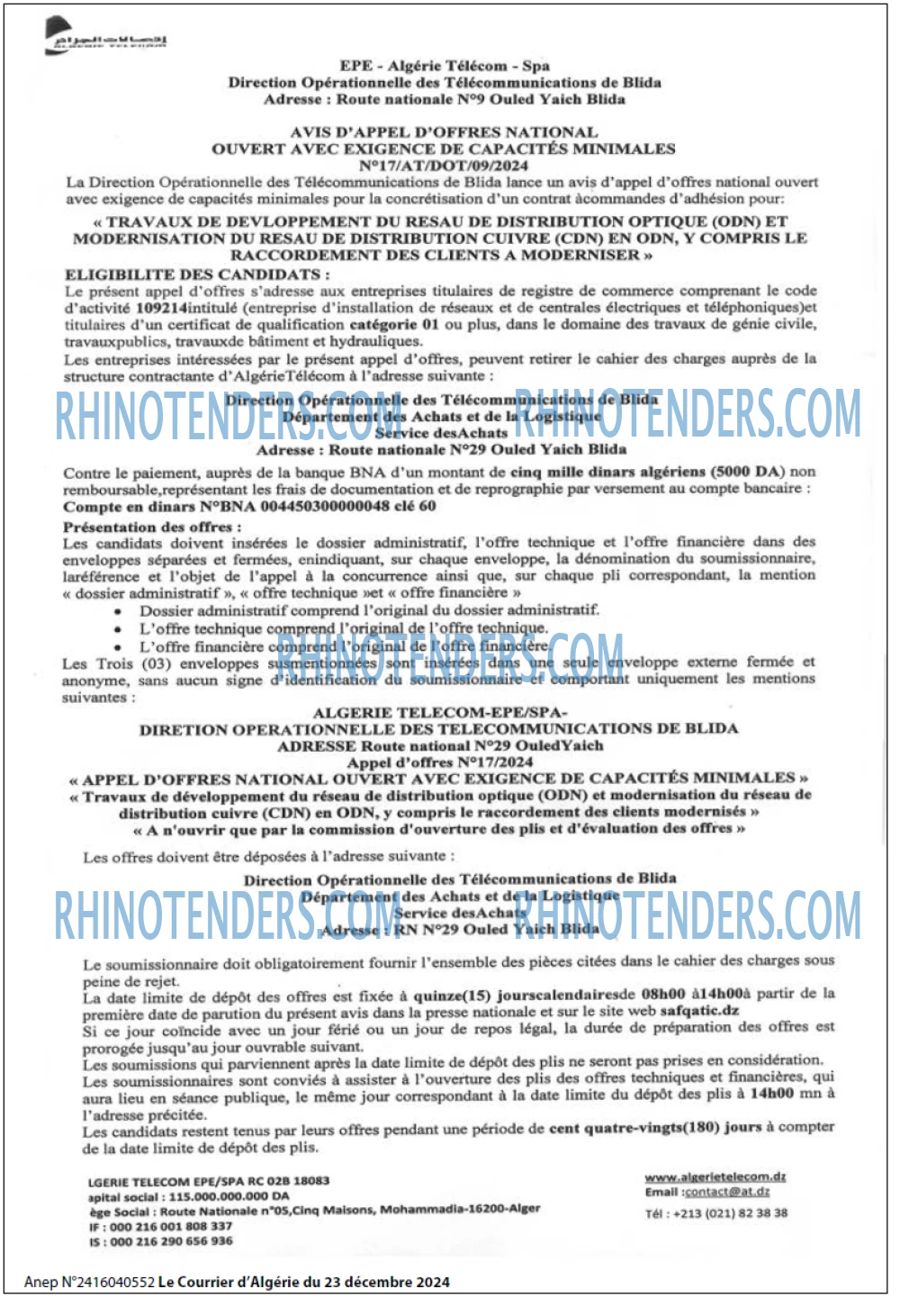 Le Courrier d'Algerie