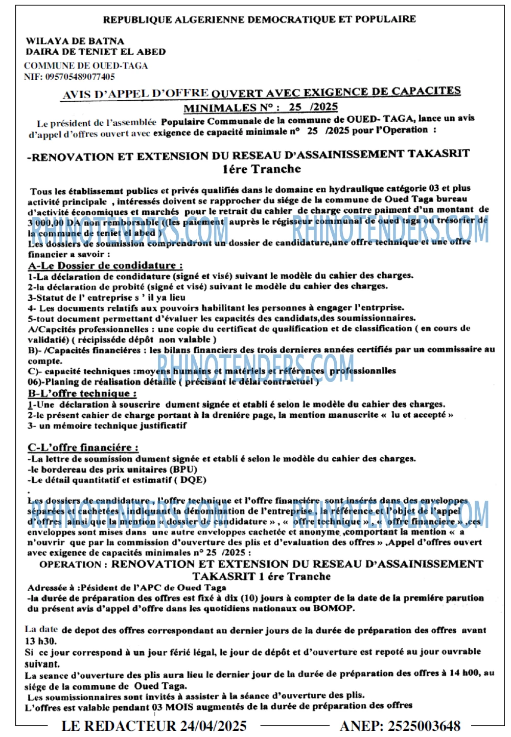 LE REDACTEUR