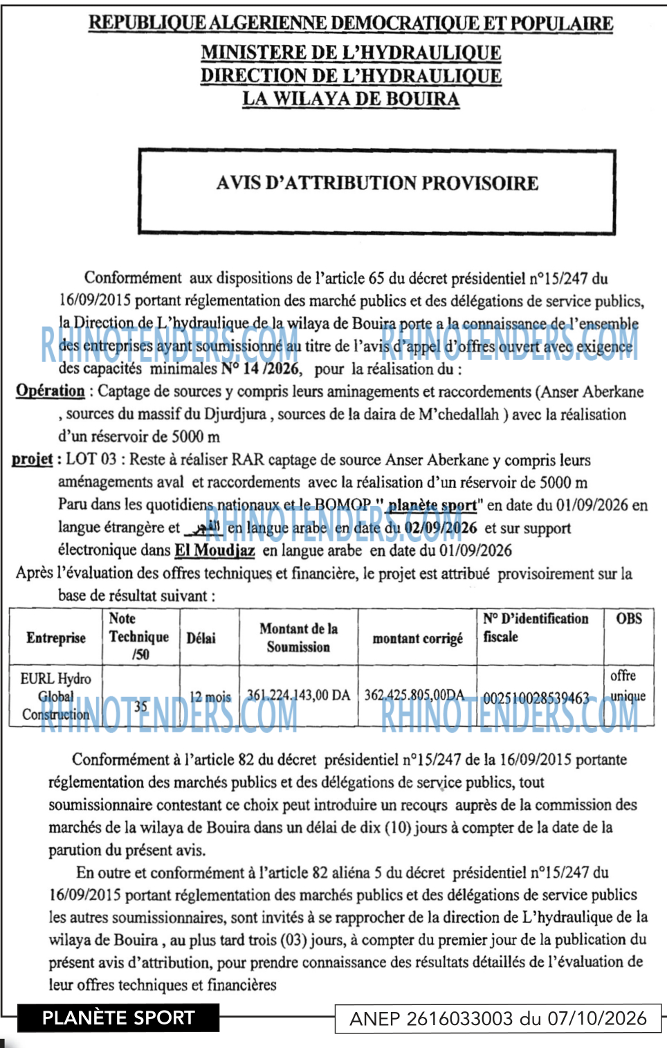 PLANETE SPORT
