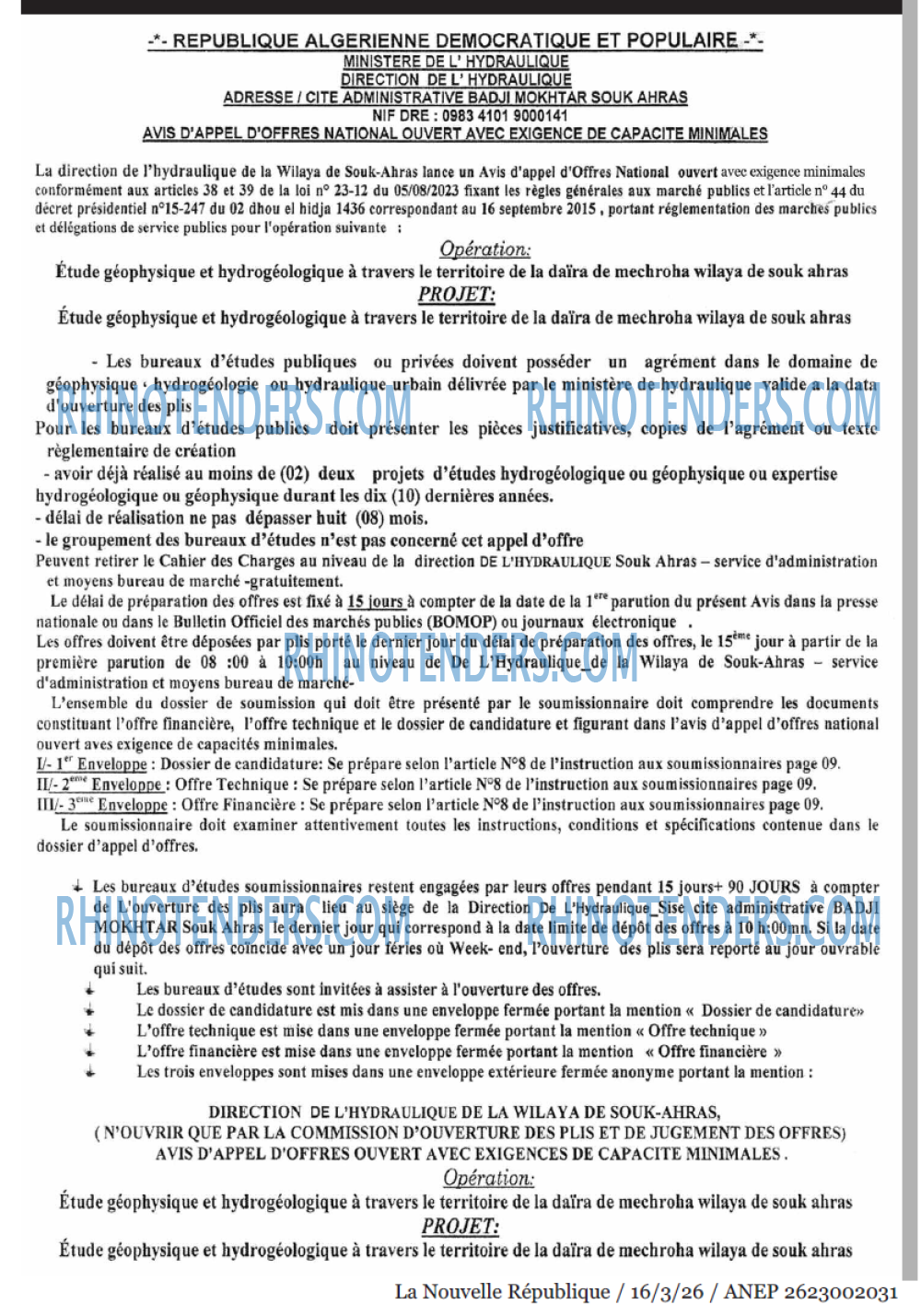 NOUVELLE REPUBLIQUE