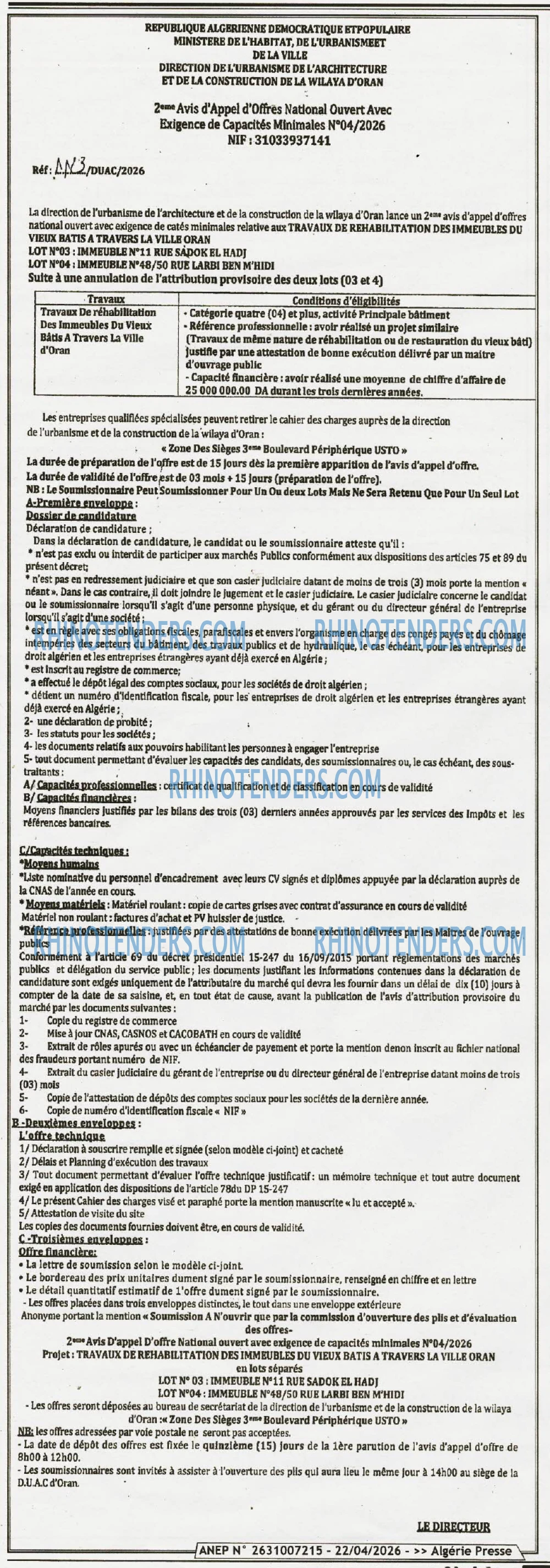 ALGERIE PRESSE