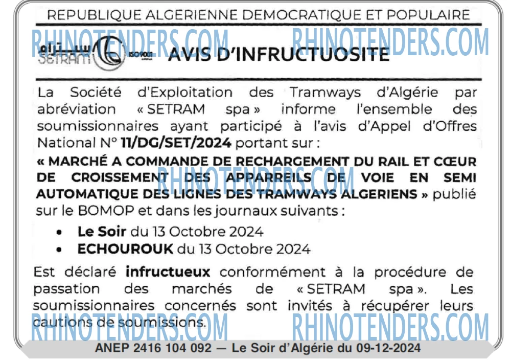 LE SOIR D'ALGERIE