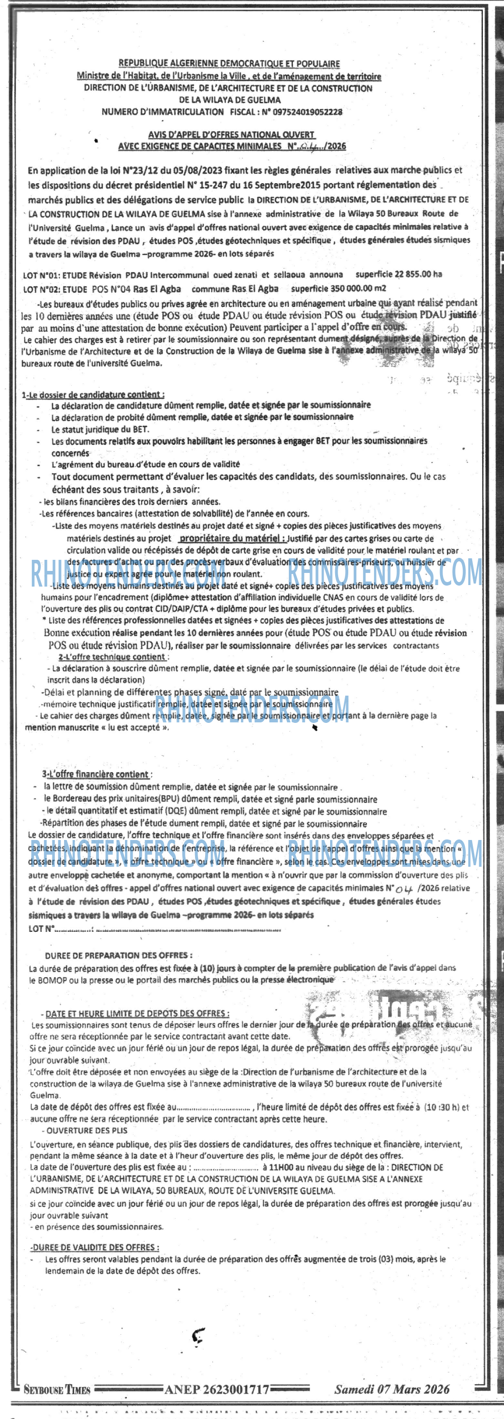 SEYBOUSSE TIMES