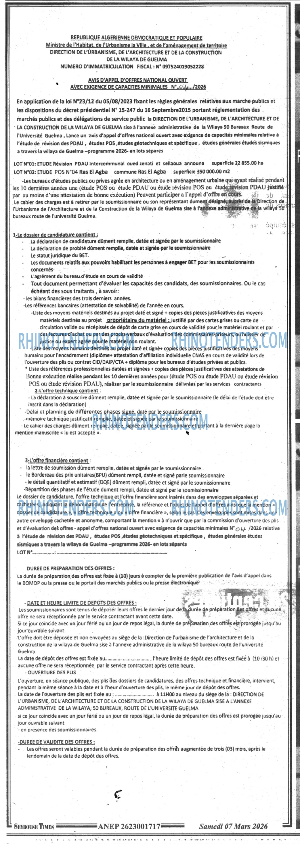 SEYBOUSSE TIMES