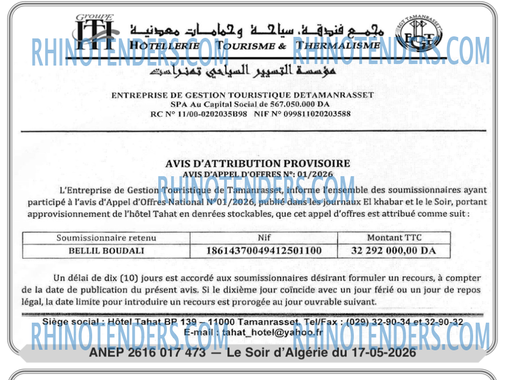 LE SOIR D'ALGERIE