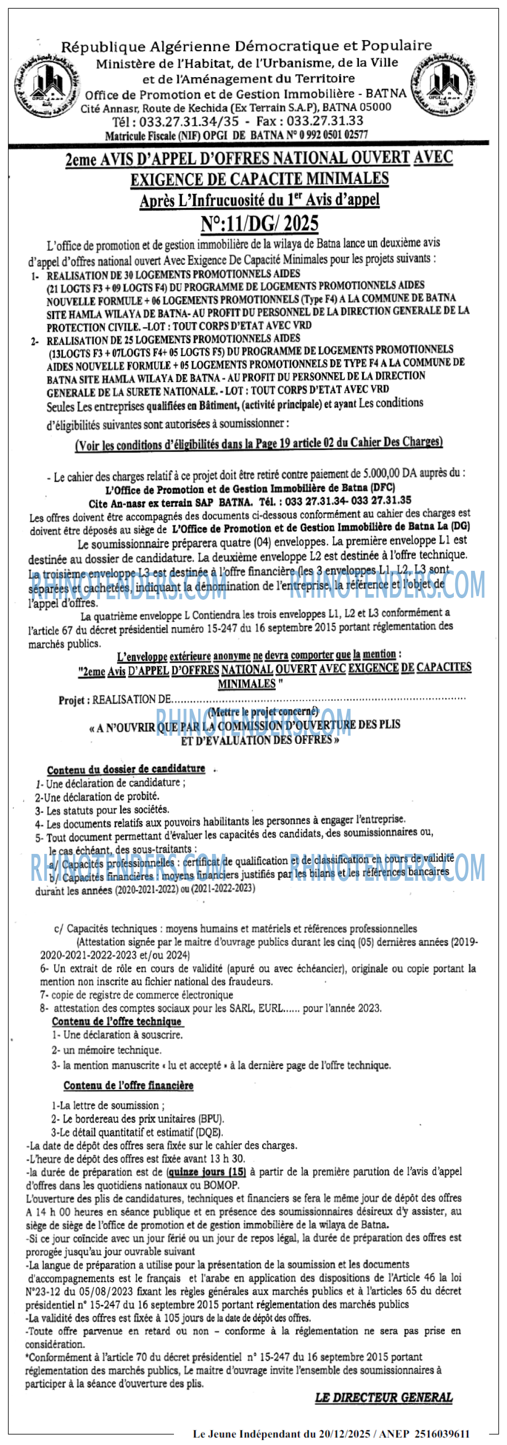 Le jeune indépendant