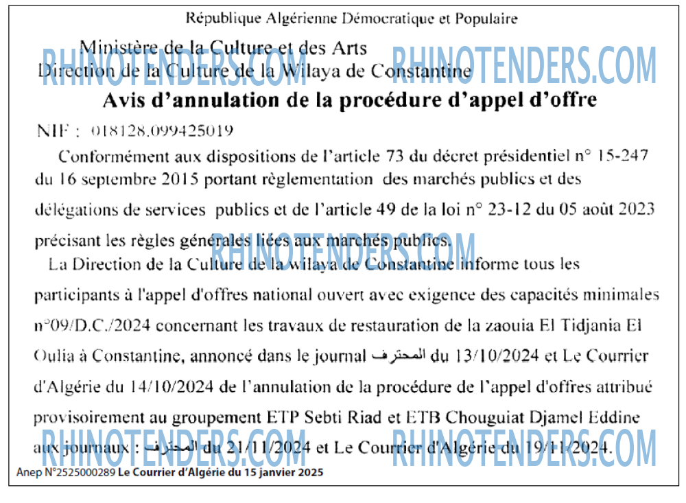 Le Courrier d'Algerie