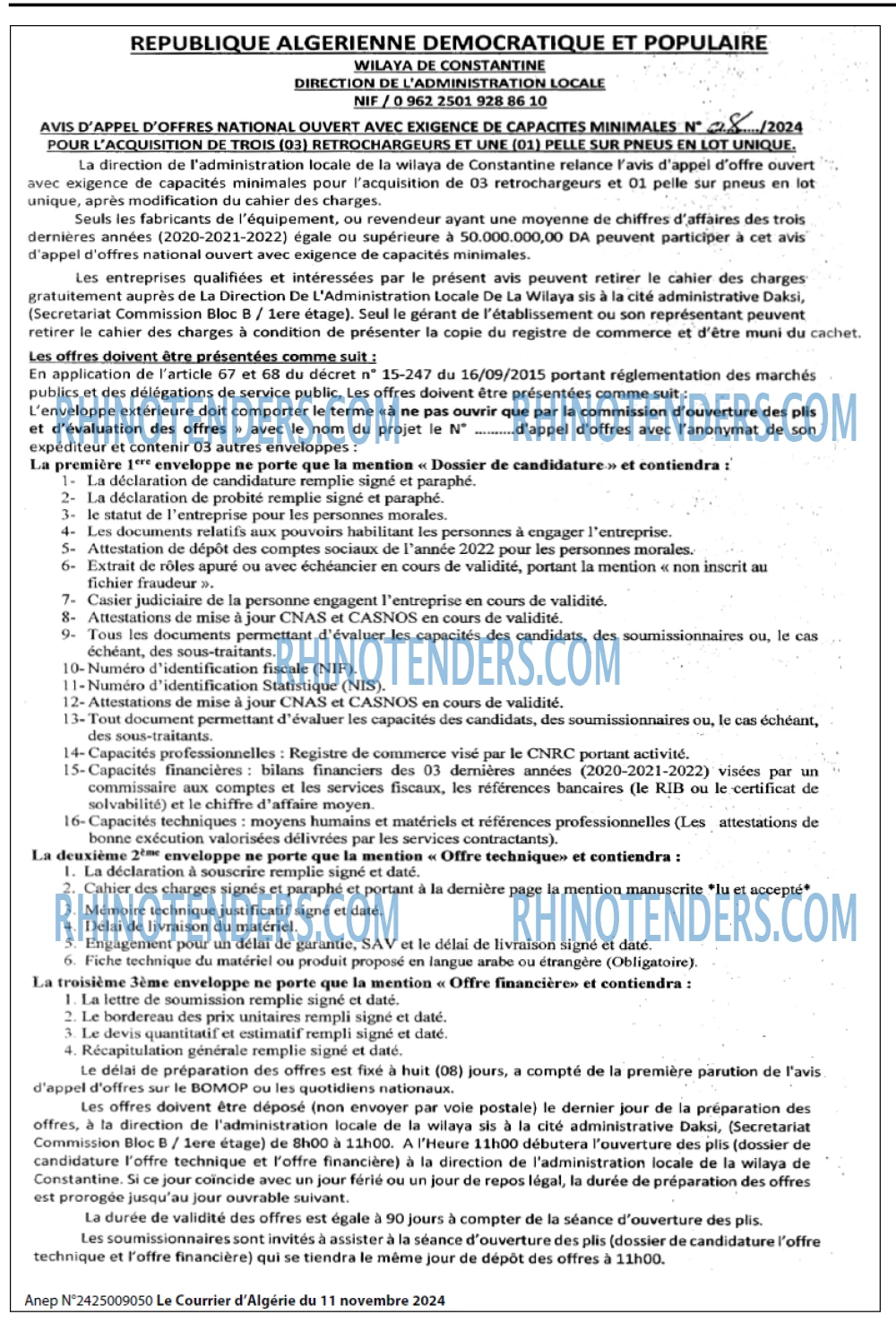 Le Courrier d'Algerie