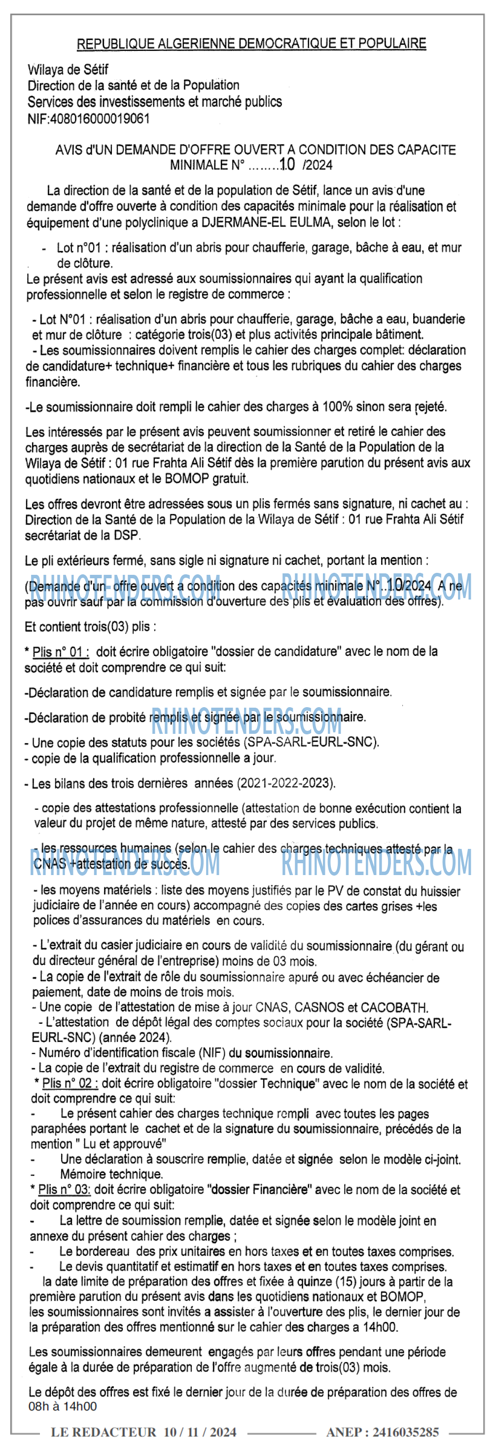 LE REDACTEUR