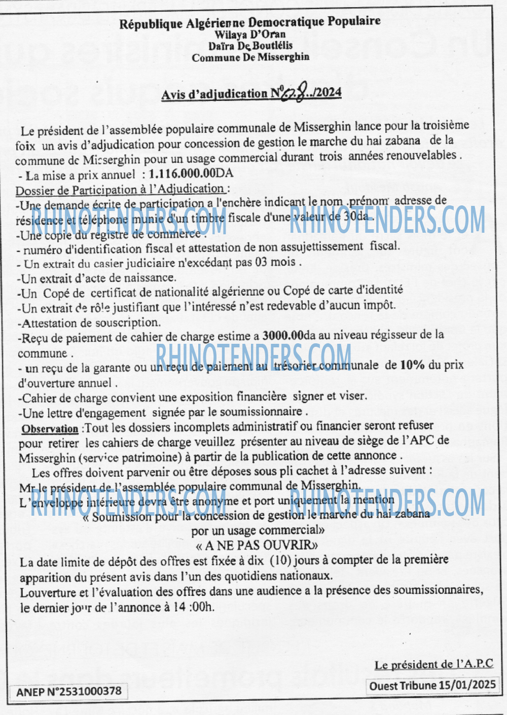 ouest TRIBUNE