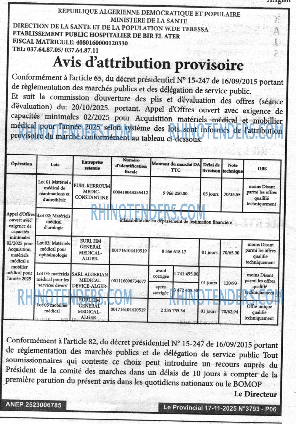 LE PROVINCIAL