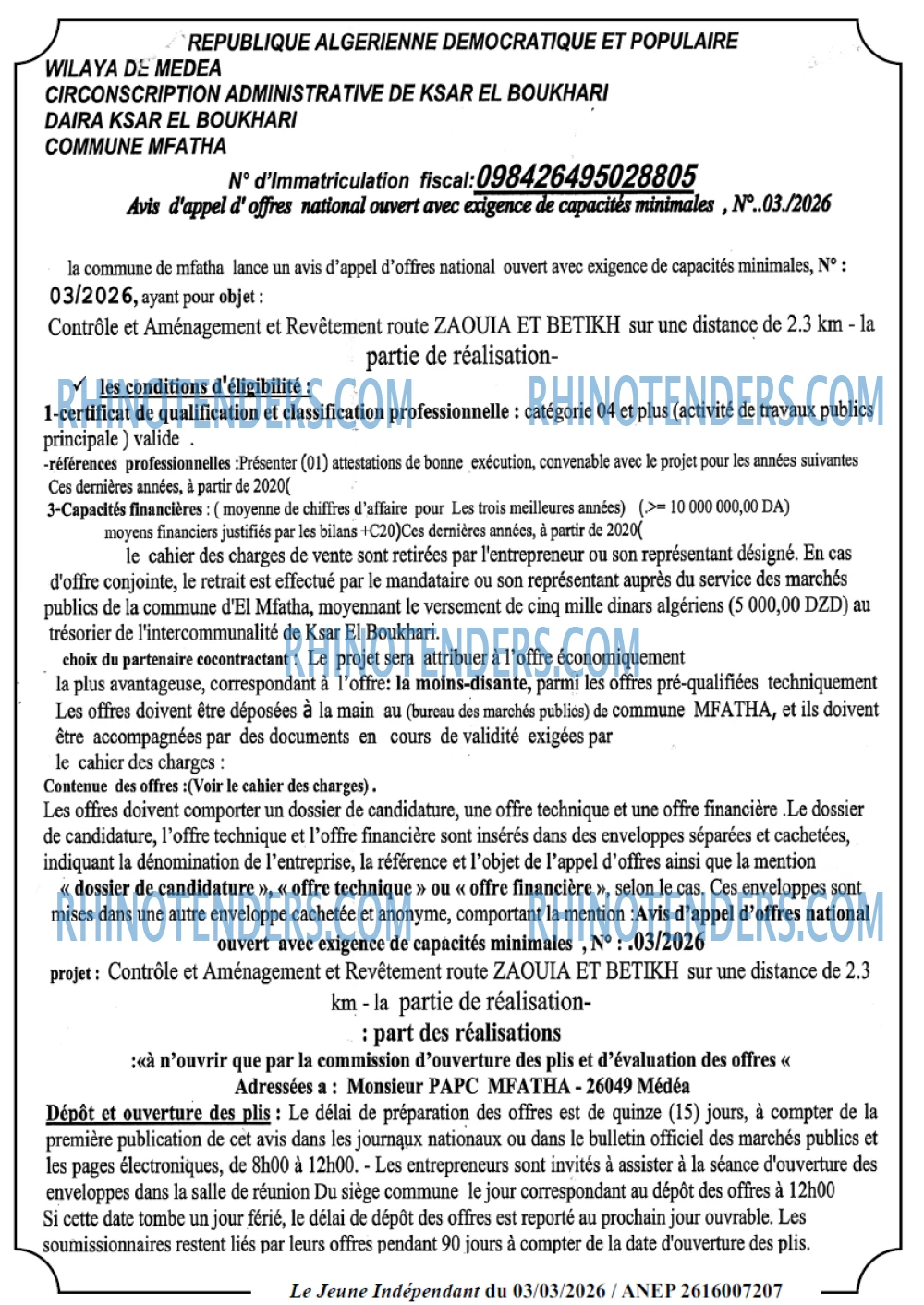 Jeune Independant
