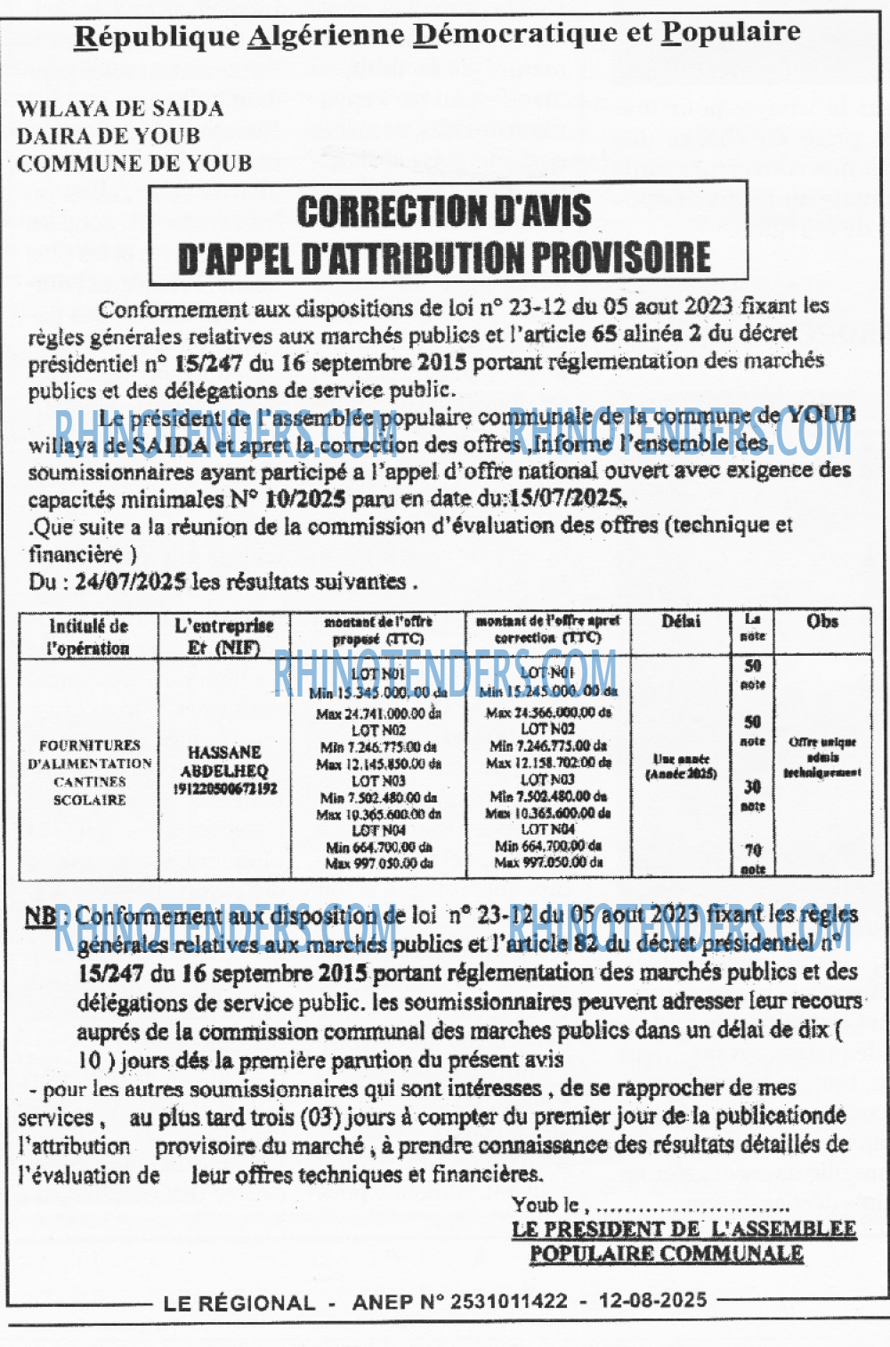 LE REGIONAL