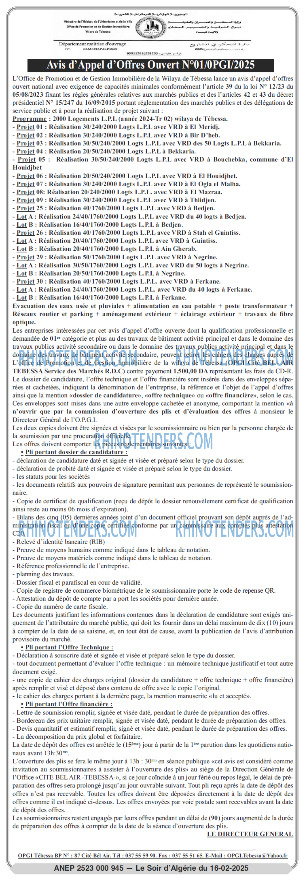 LE SOIR D'ALGERIE