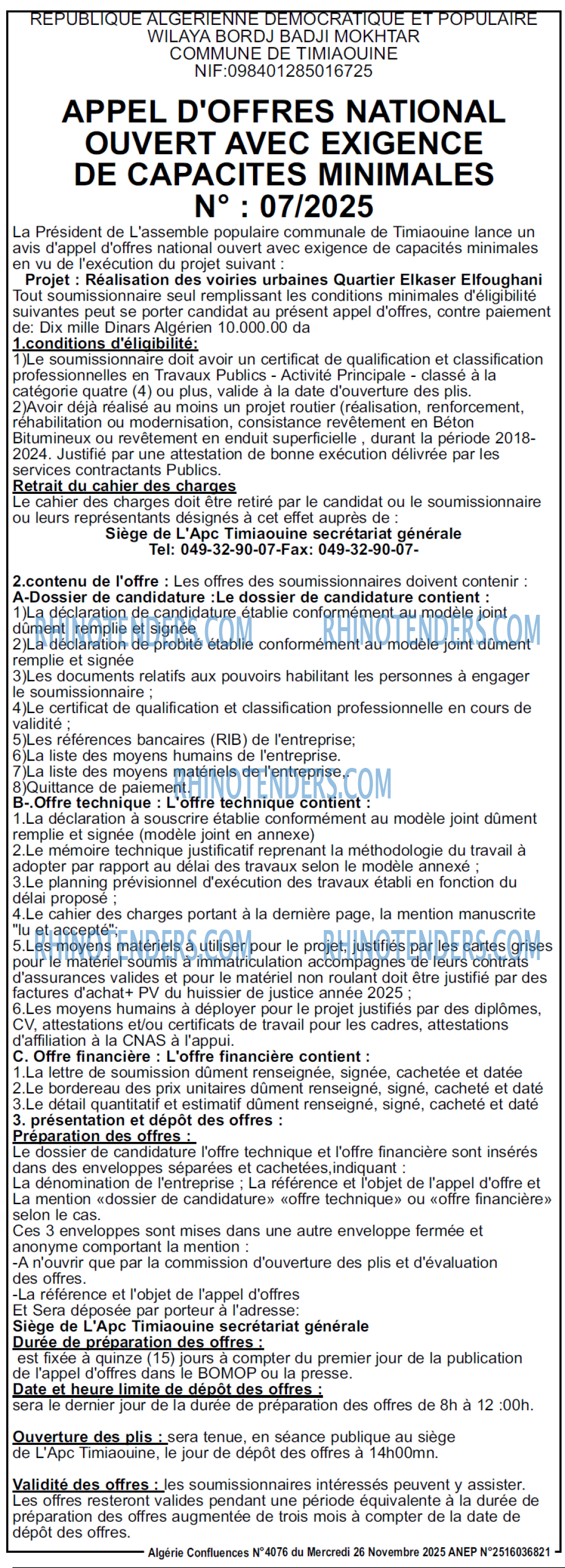 Algerie Confluence