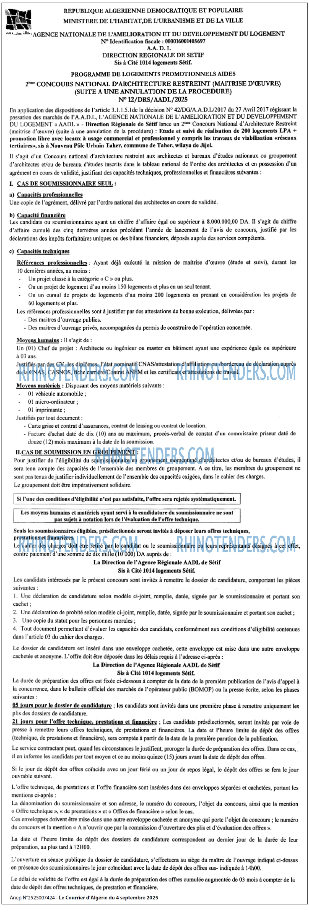 Le Courrier d'Algerie