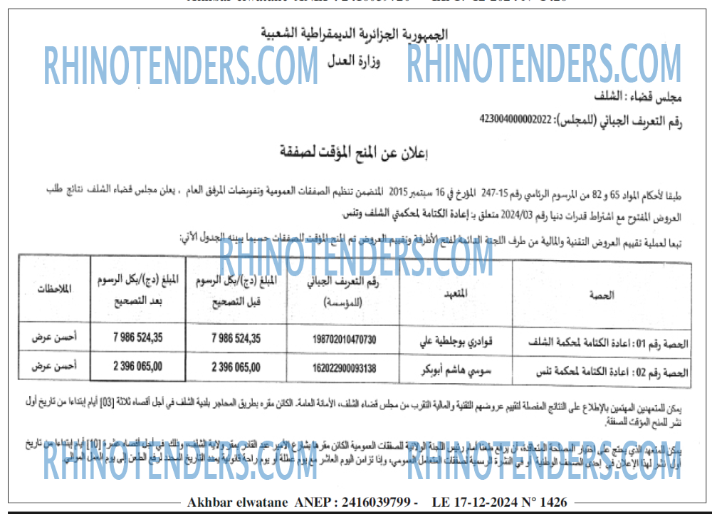 Rhinotenders