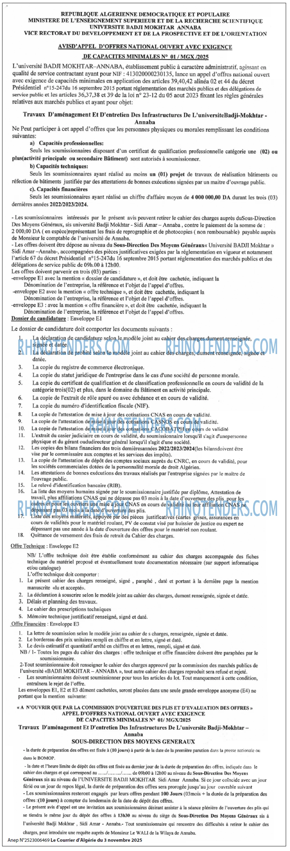 Le Courrier d'Algerie
