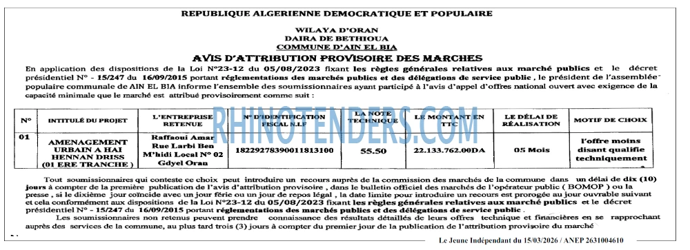 Jeune Independant