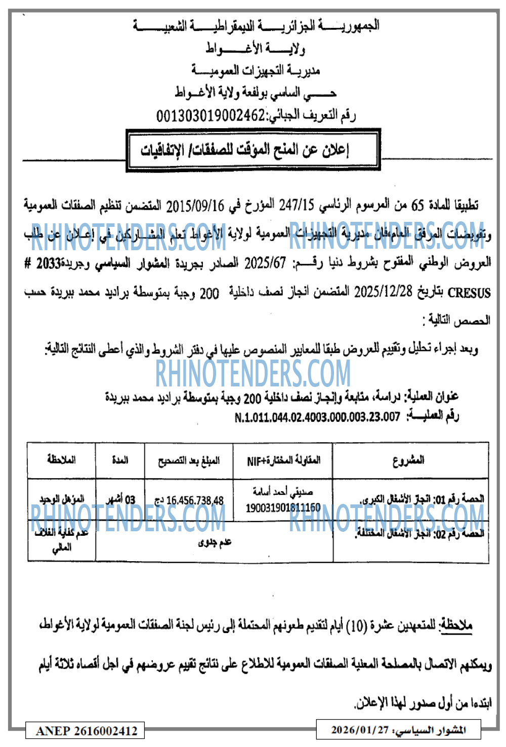 المشوار السياسي
