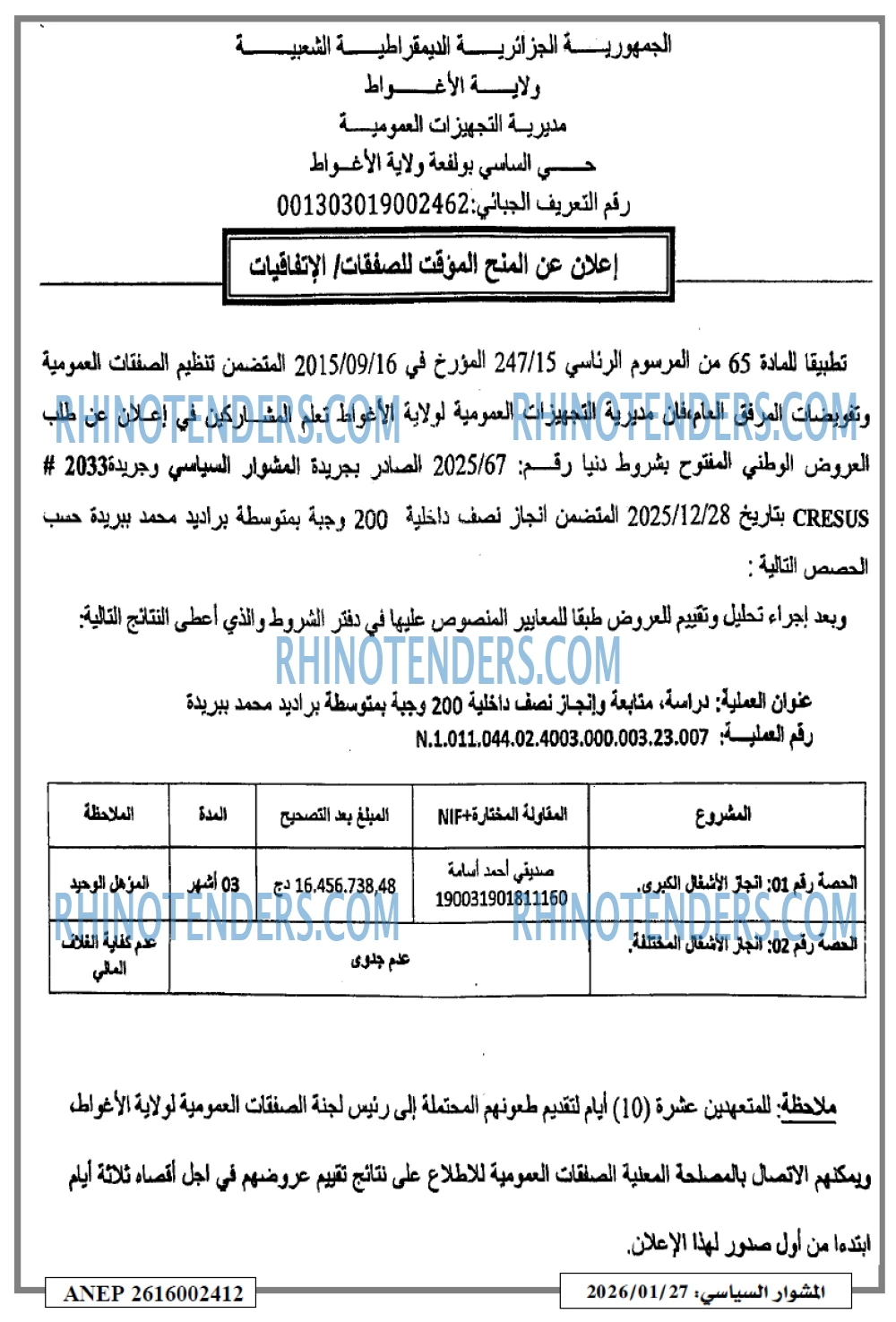 المشوار السياسي