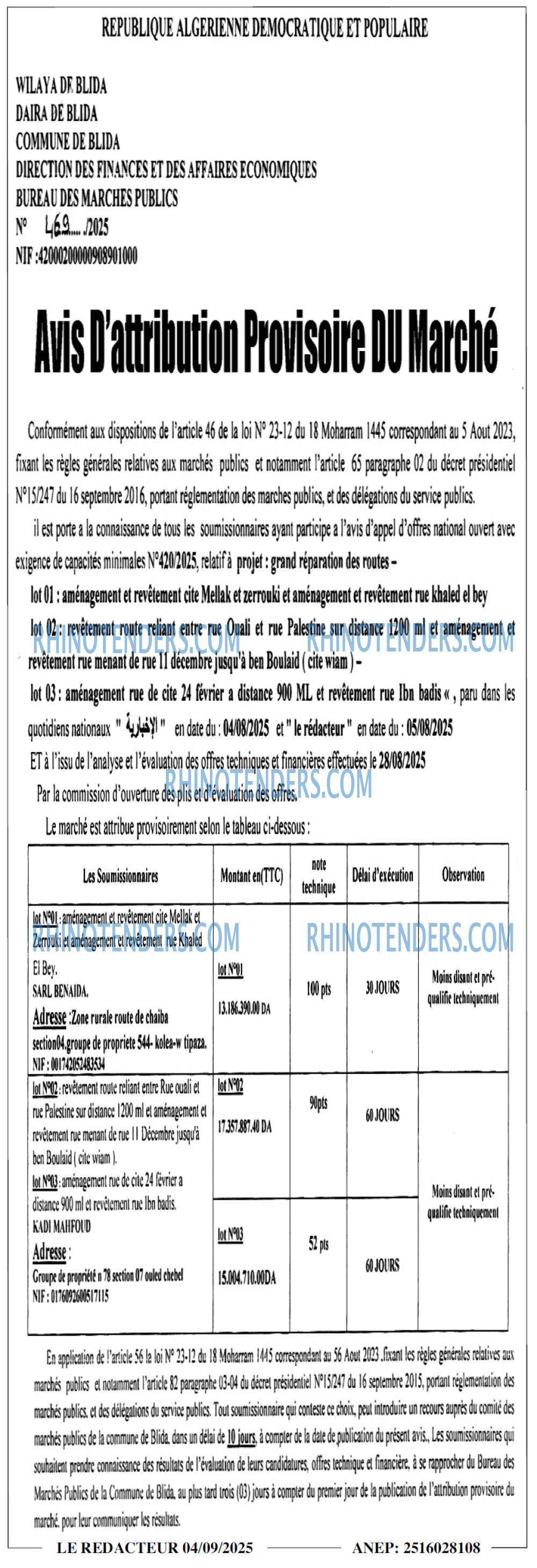 LE REDACTEUR