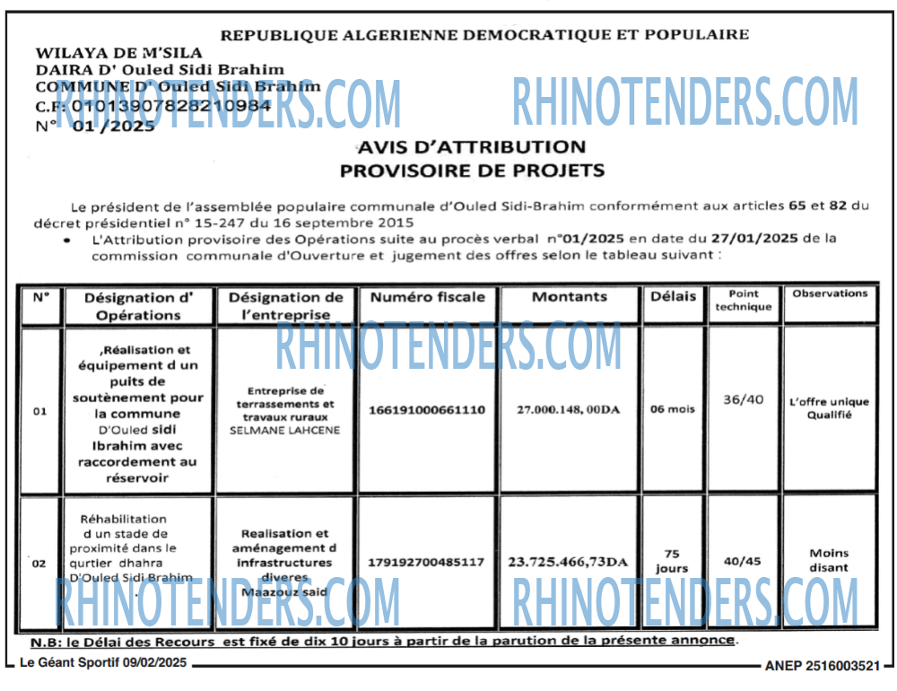 Rhinotenders