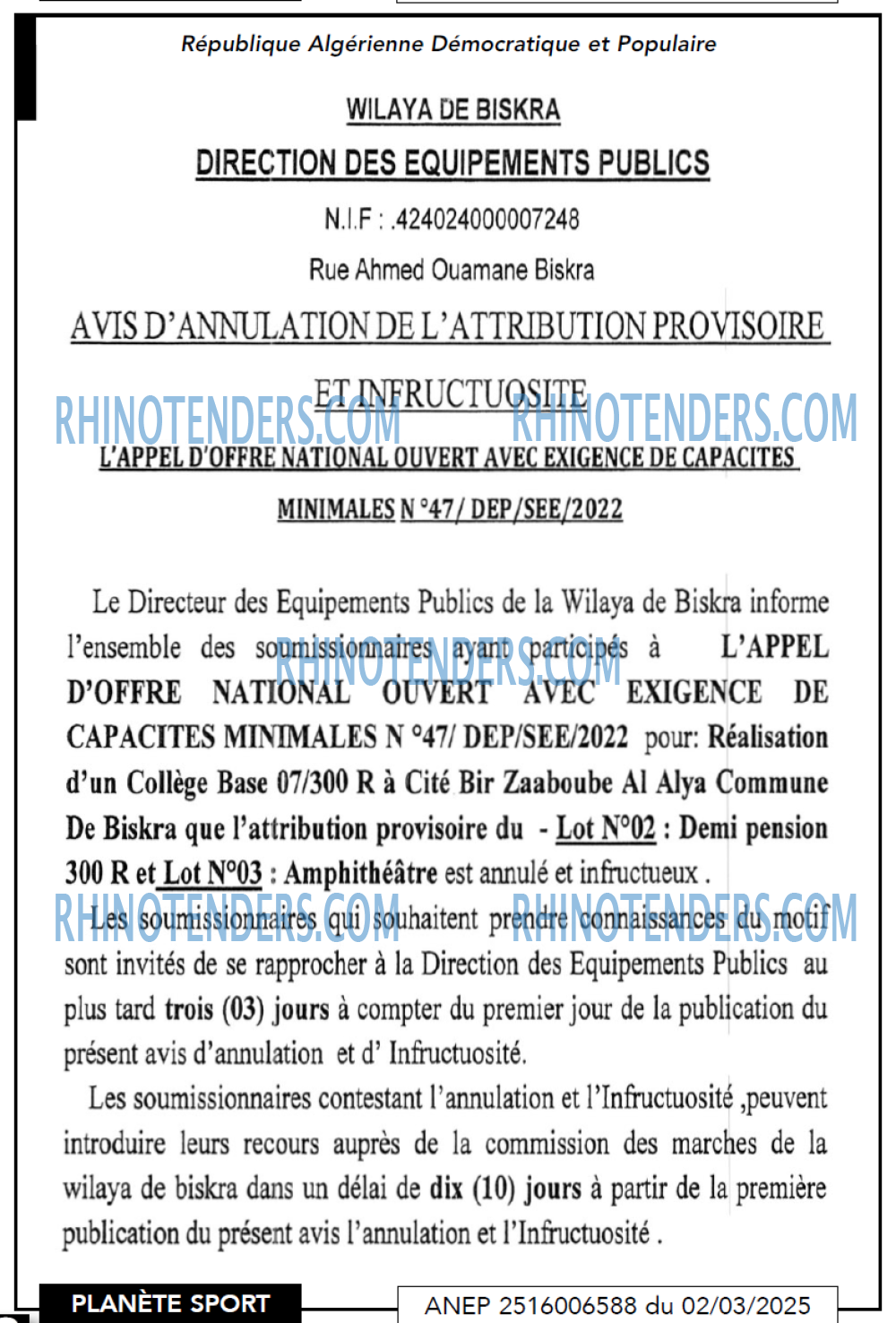 PLANETE SPORT
