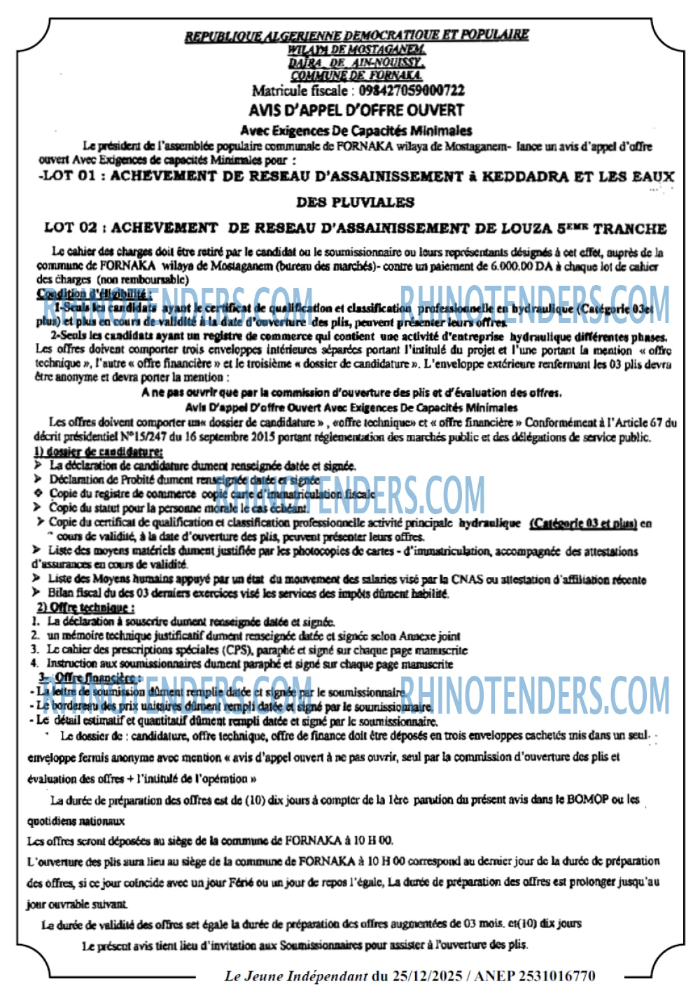 Jeune Independant