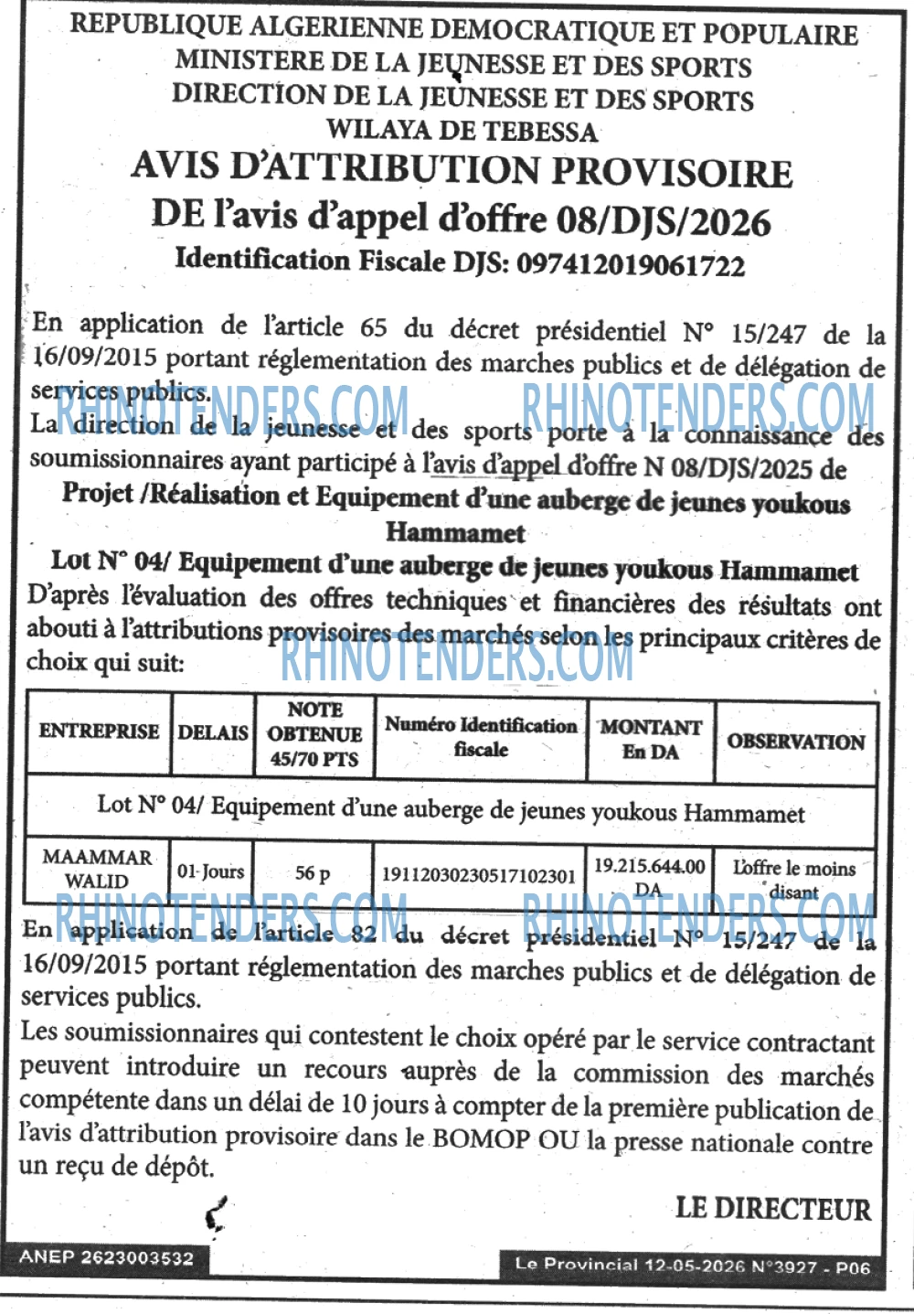 LE PROVINCIAL