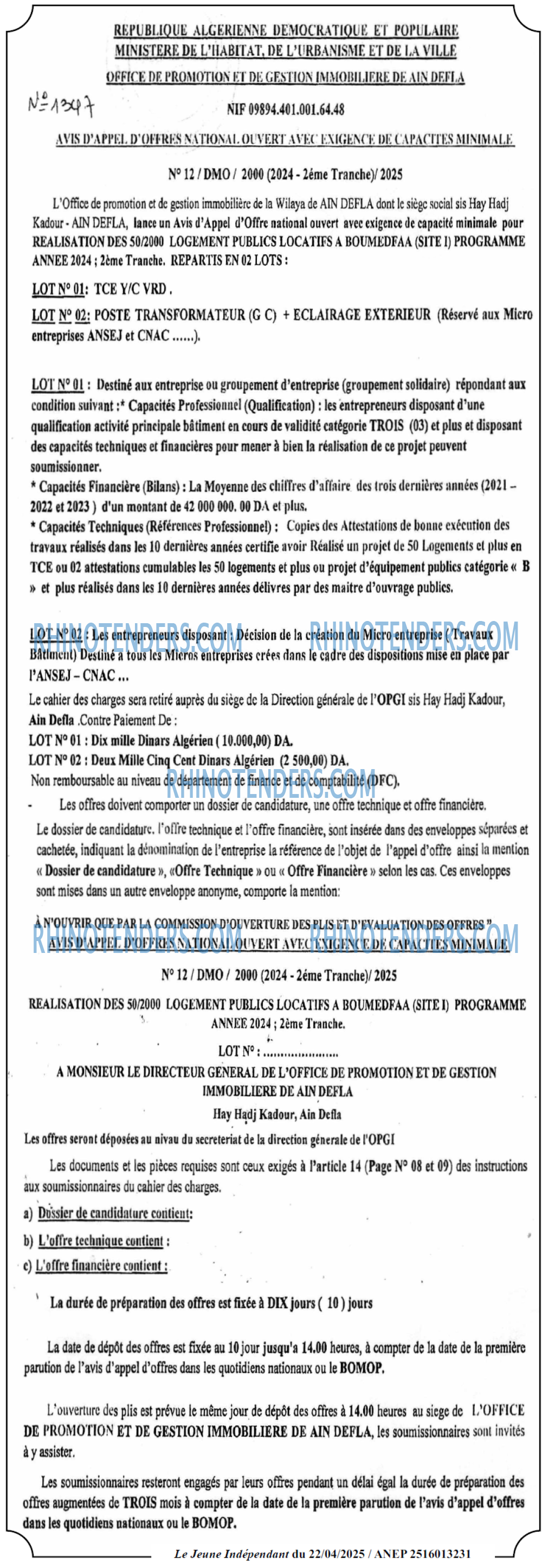 Le jeune indépendant