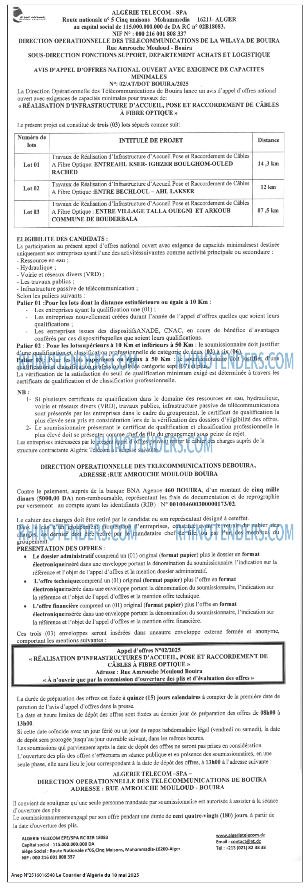 Le Courrier d'Algerie
