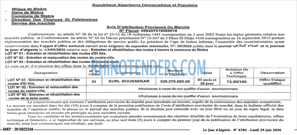 Le Jour d'Algérie
