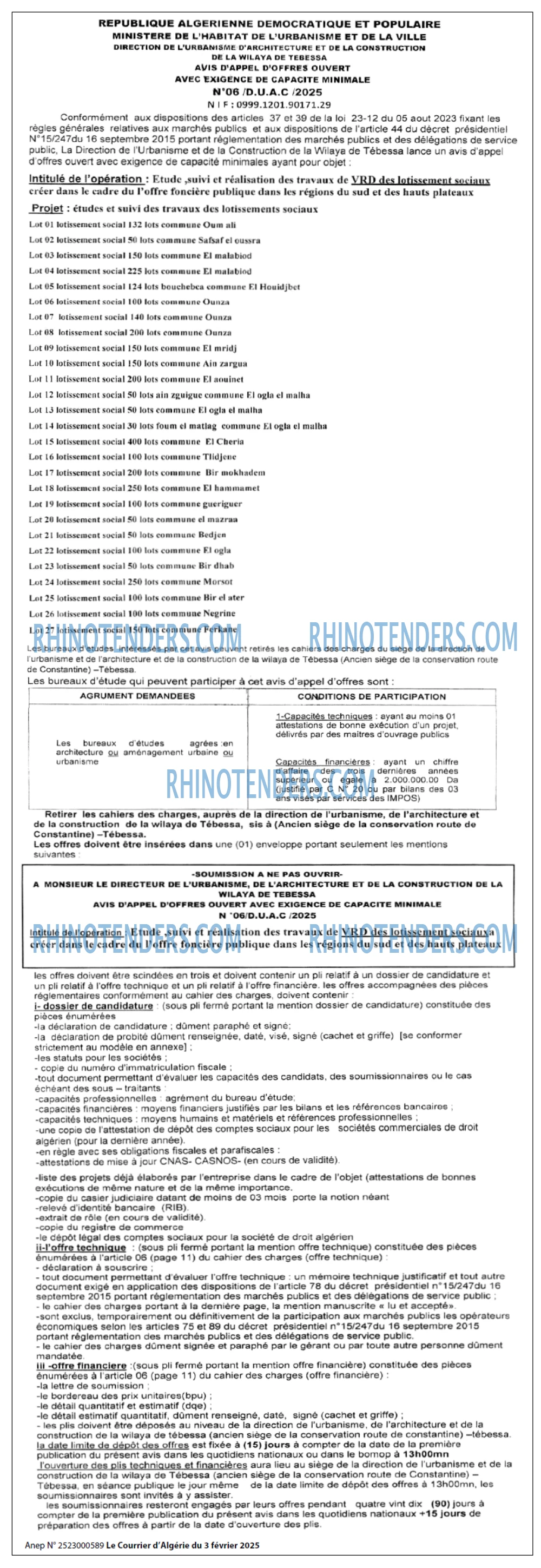 Le Courrier d'Algerie