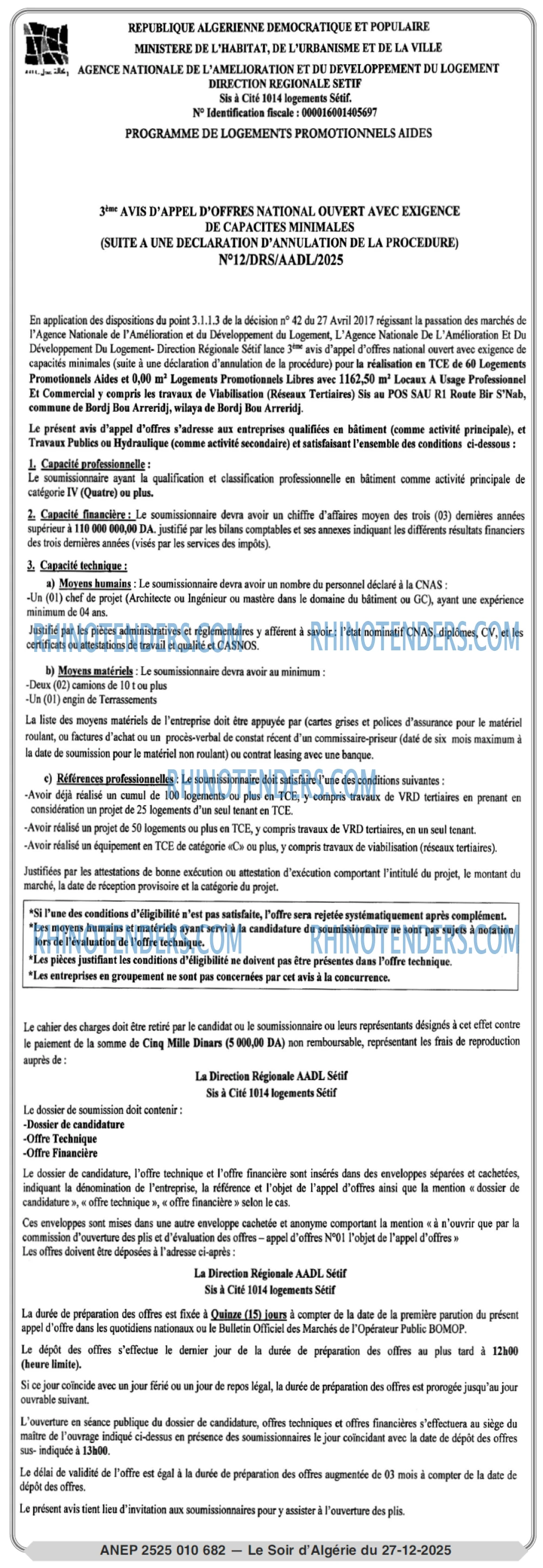 LE SOIR D'ALGERIE