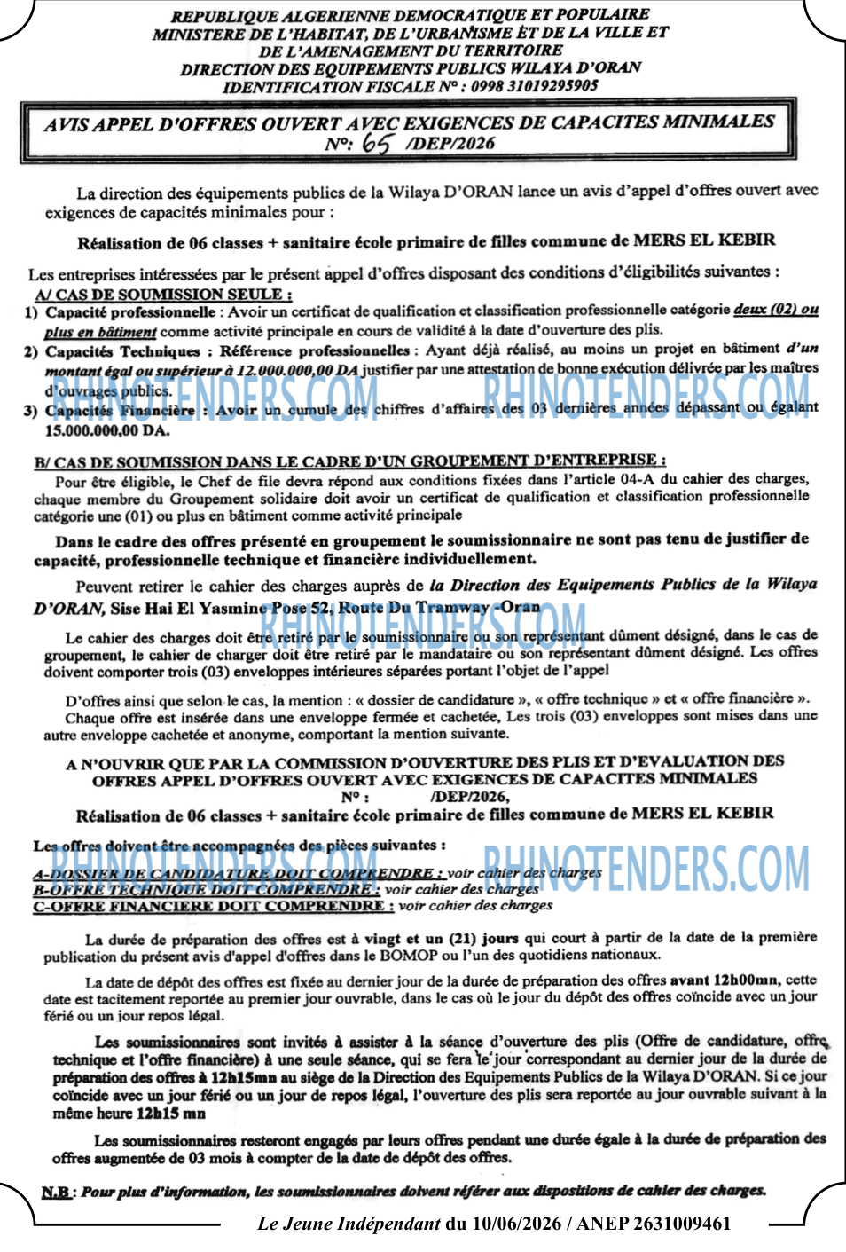 Jeune Independant