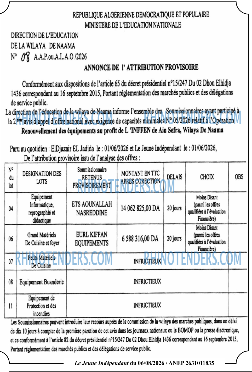 Le jeune indépendant