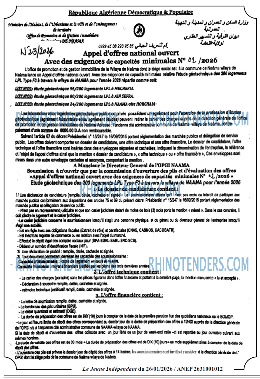 Jeune Independant