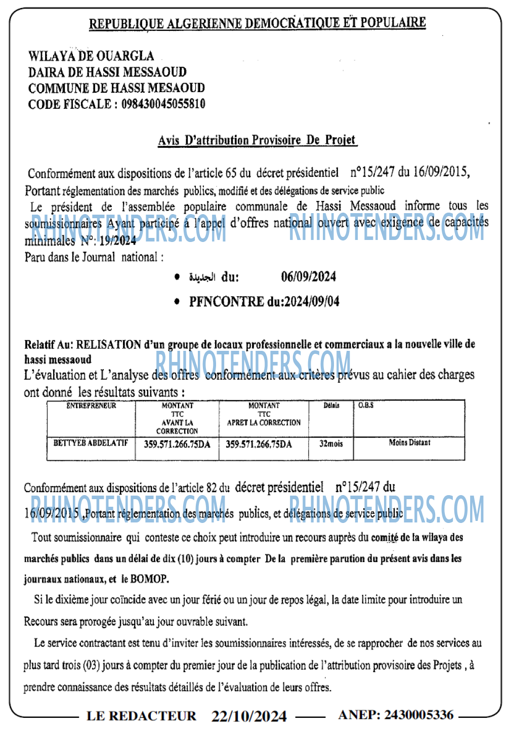 LE REDACTEUR