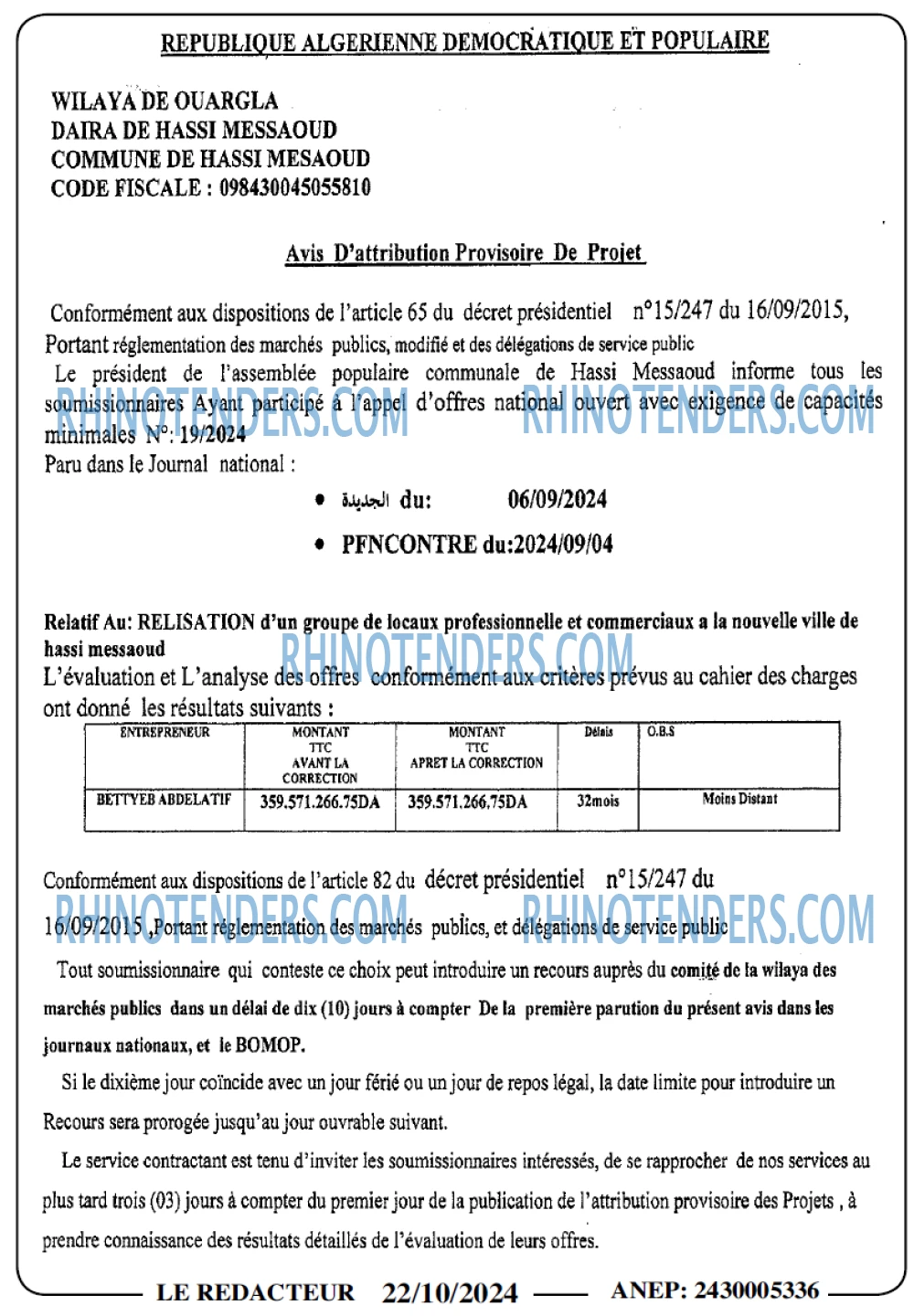 LE REDACTEUR
