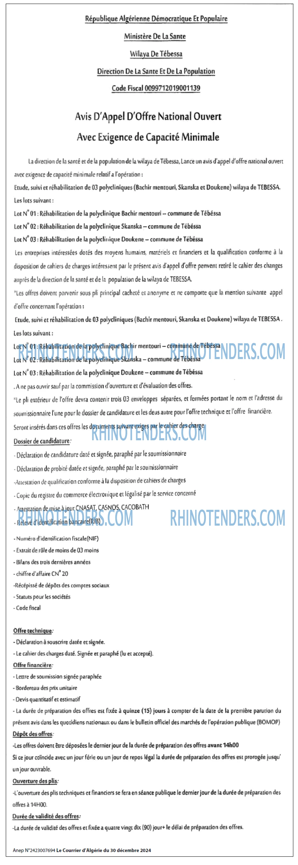 Le Courrier d'Algerie