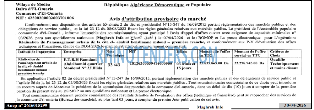 LE MAGHREB